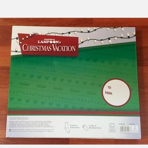 National Lampoon's Christmas Vacation Griswold 12 Days Of Socks Mens Size 6-12 - Picture 4 of 4